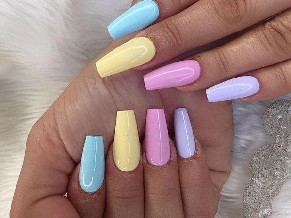 Full Set Gel Extensions with Polish